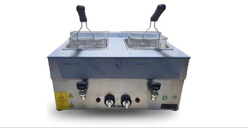 Friteuse gaz professionnelle 2 × 8 litres Premium — FGPP88