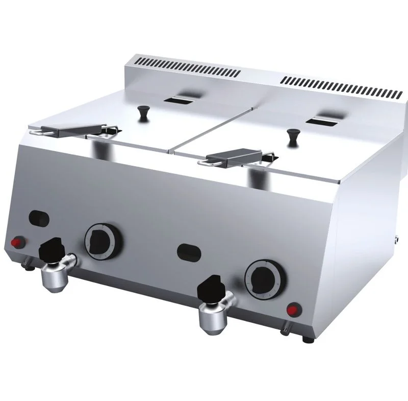 Friteuse gaz professionnelle 2 × 8 litres Premium — DRN88